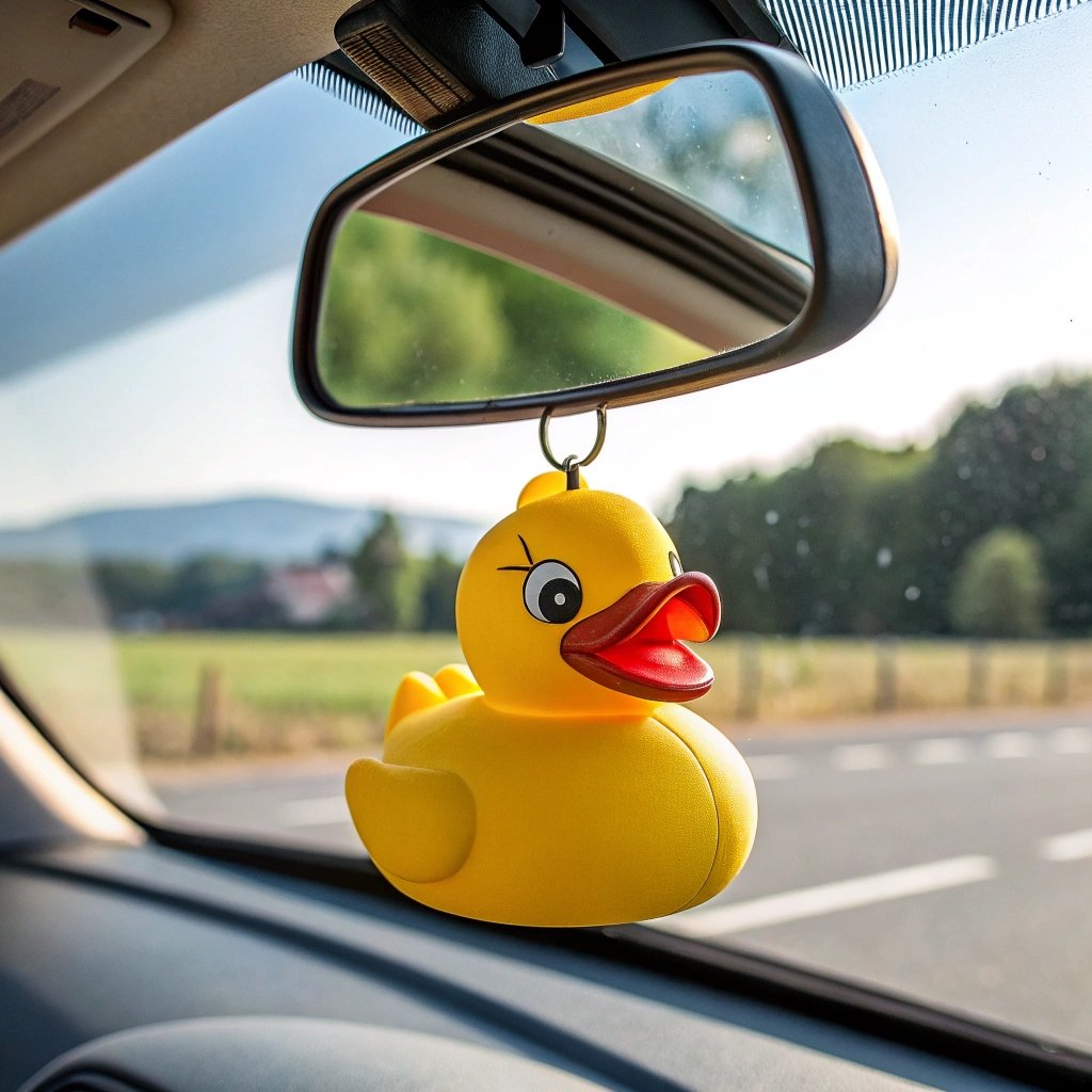 What does a rubber duck car ornament mean?