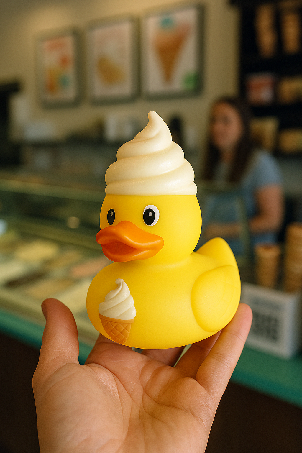 How can ice cream-themed rubber ducks sweeten your shop’s branding?