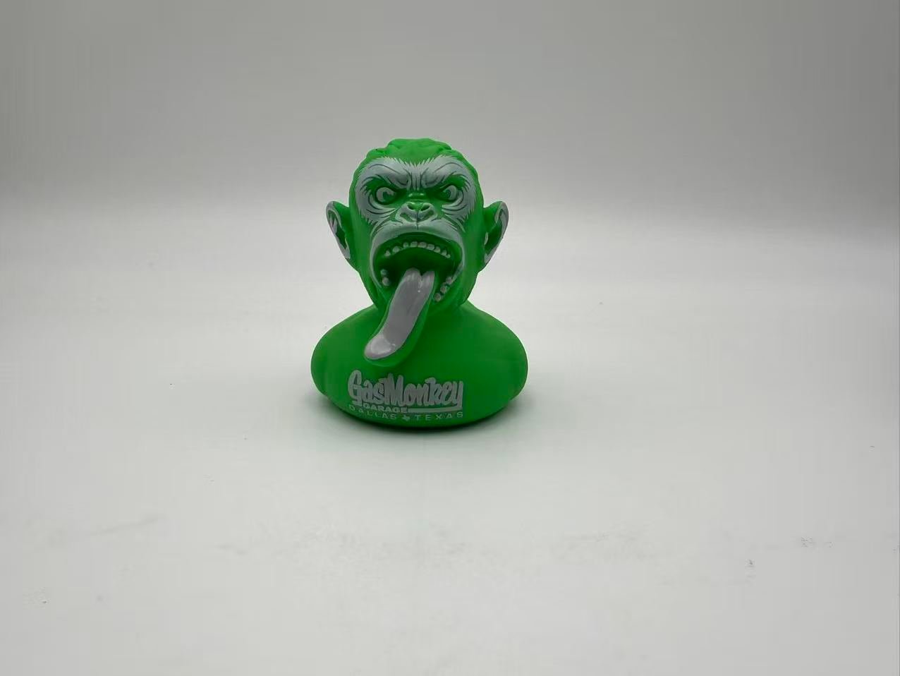 green custom rubber duck for St Patrick Day promotion