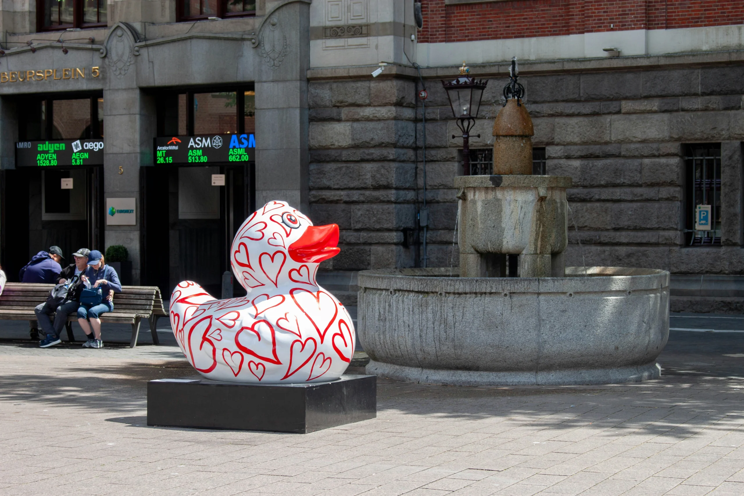 giant duck installation campaign branded photo op