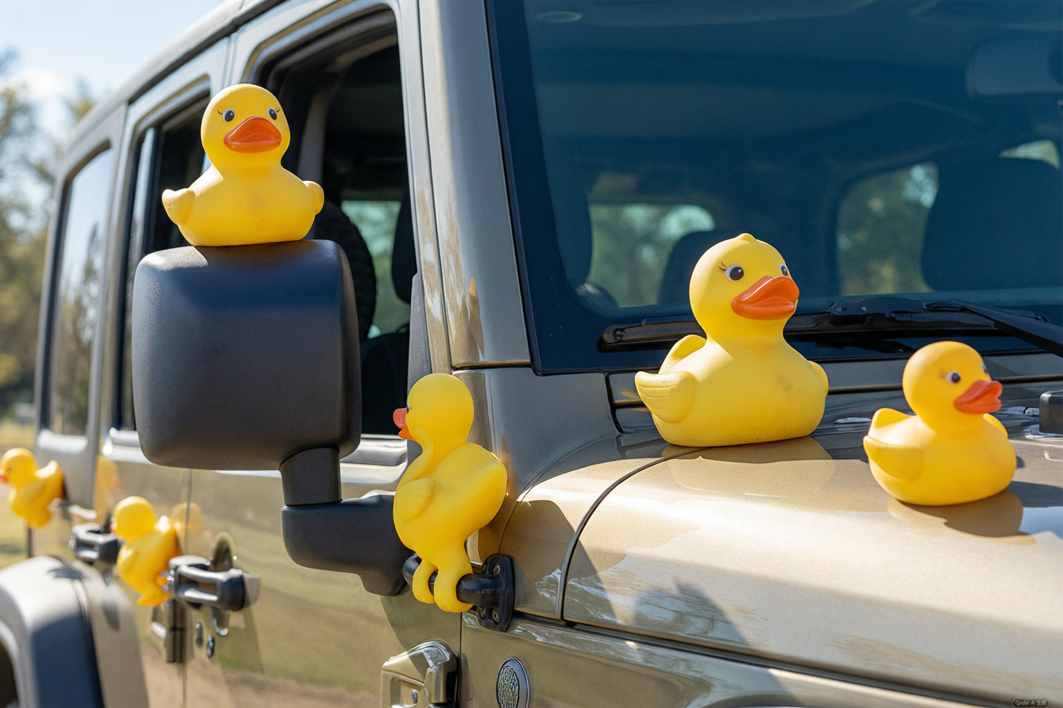 Jeep ducking etiquette and creative placement examples