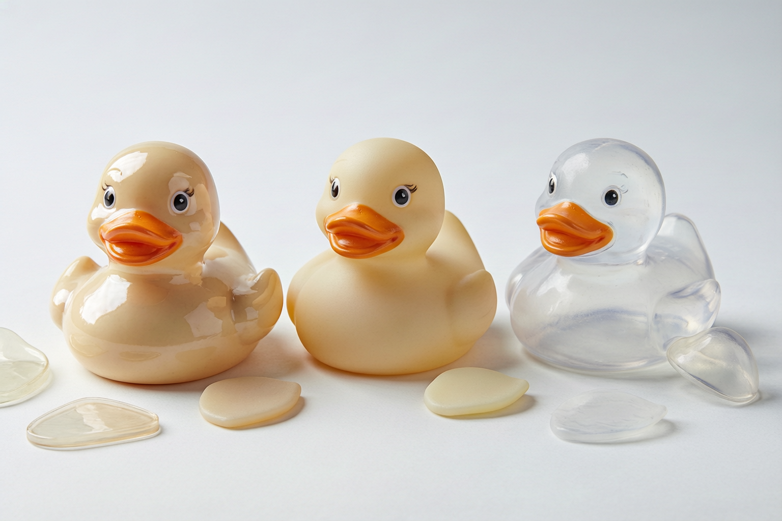 PVC material comparison for safe rubber duck products